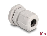 Delock 60654 Prensacables M16 10 Piezas Gris
