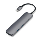 Satechi Aluminium Adapter Slim Usb-C (Usb-C, 4k Hdmi, 2x Usb-A) (Gwiezdna Szarosc)