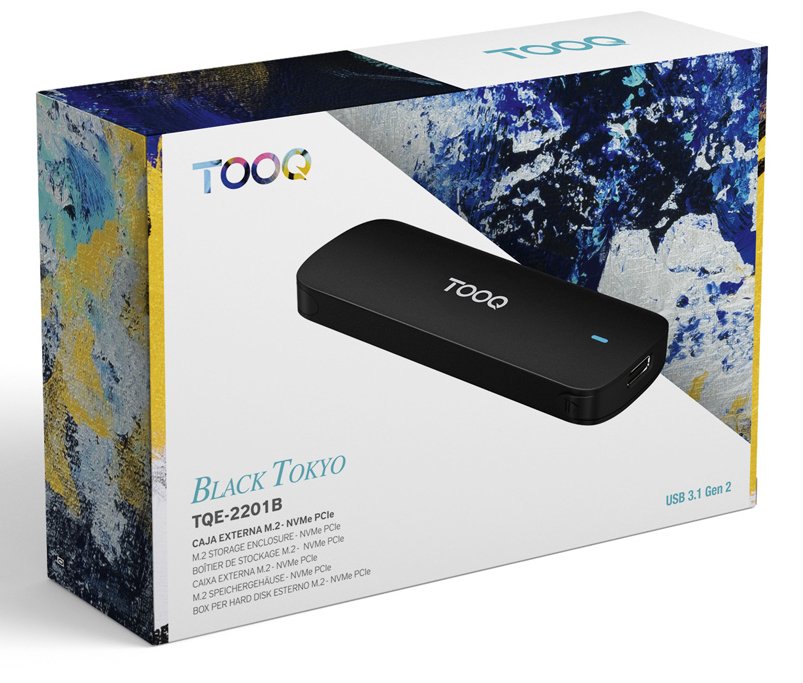 Tooq Caja Externa M.2 Nvme Usb3.1 Gen2 Aluminio - Negro
