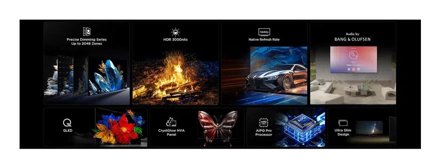 Tcl 50q7c Mini-Led (125.7 Cm (50 Zoll), Negro, Ultrahd/4k, Google Tv, Triple Tuner, 144hz Panel) 50q7c