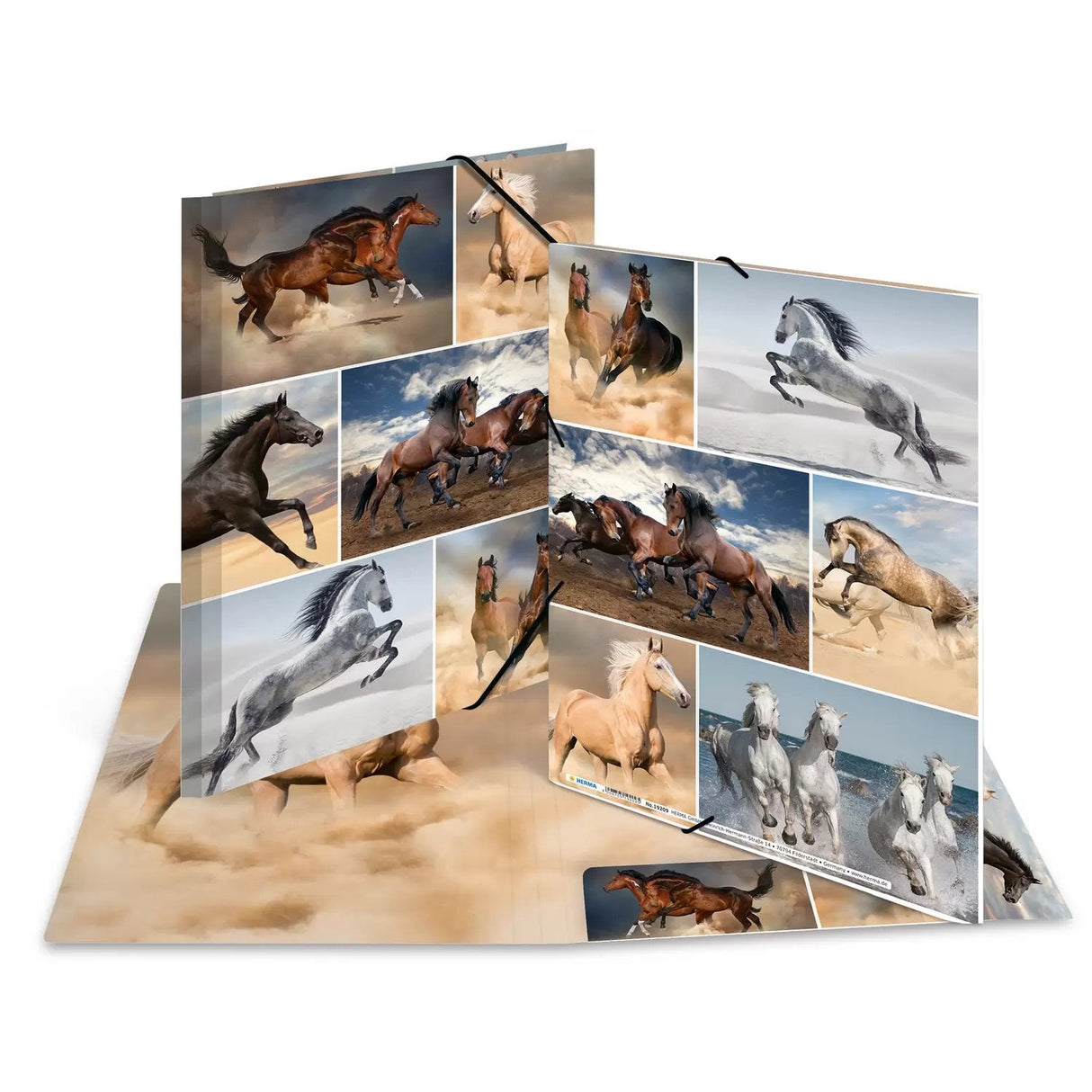 Carpeta Herma A4 Caballos Cartón