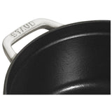 Staub La Cocotte 26cm Rund, Weisser Trüffel, Gusseisen