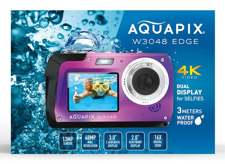 EAN 4260041686434 - Easypix Aquapix W3048 Edge Violet Cámara compacta 13 MP CMOS 8000 x 6000 Pixeles Púrpura imagen 3