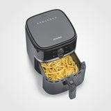 Severin Fr 2452 Freidora Sencillo 4,3 L Independiente 1500 W Freidora De Aire Caliente Negro, Plata