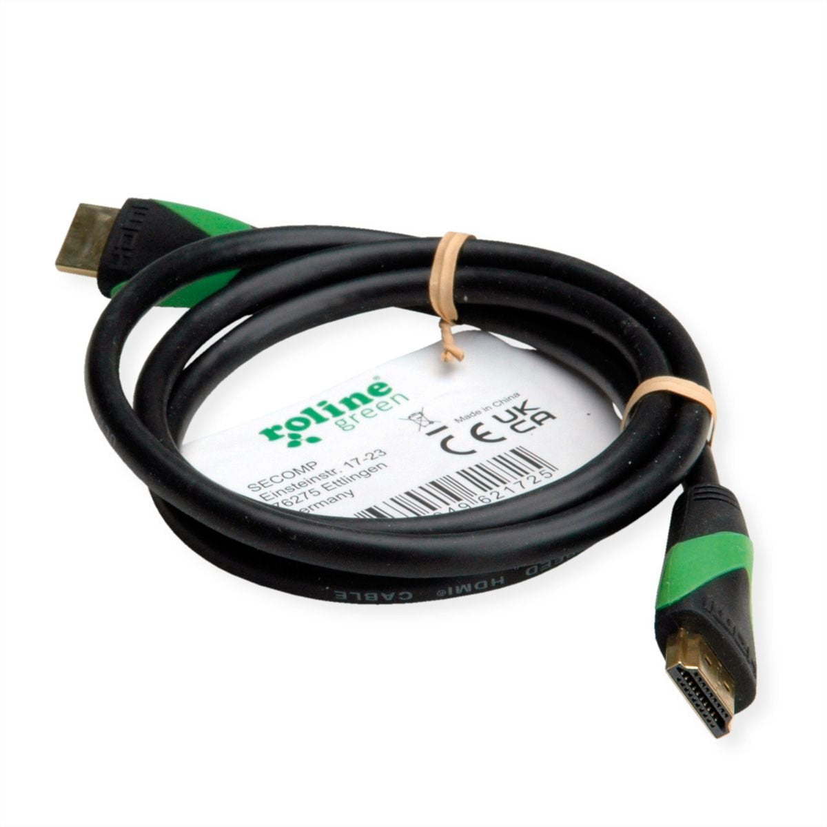 Roline Verde Atc 8k Hdmi Ultra Hd Cable Mit Ethernet, St St, Schwarz, 2 M