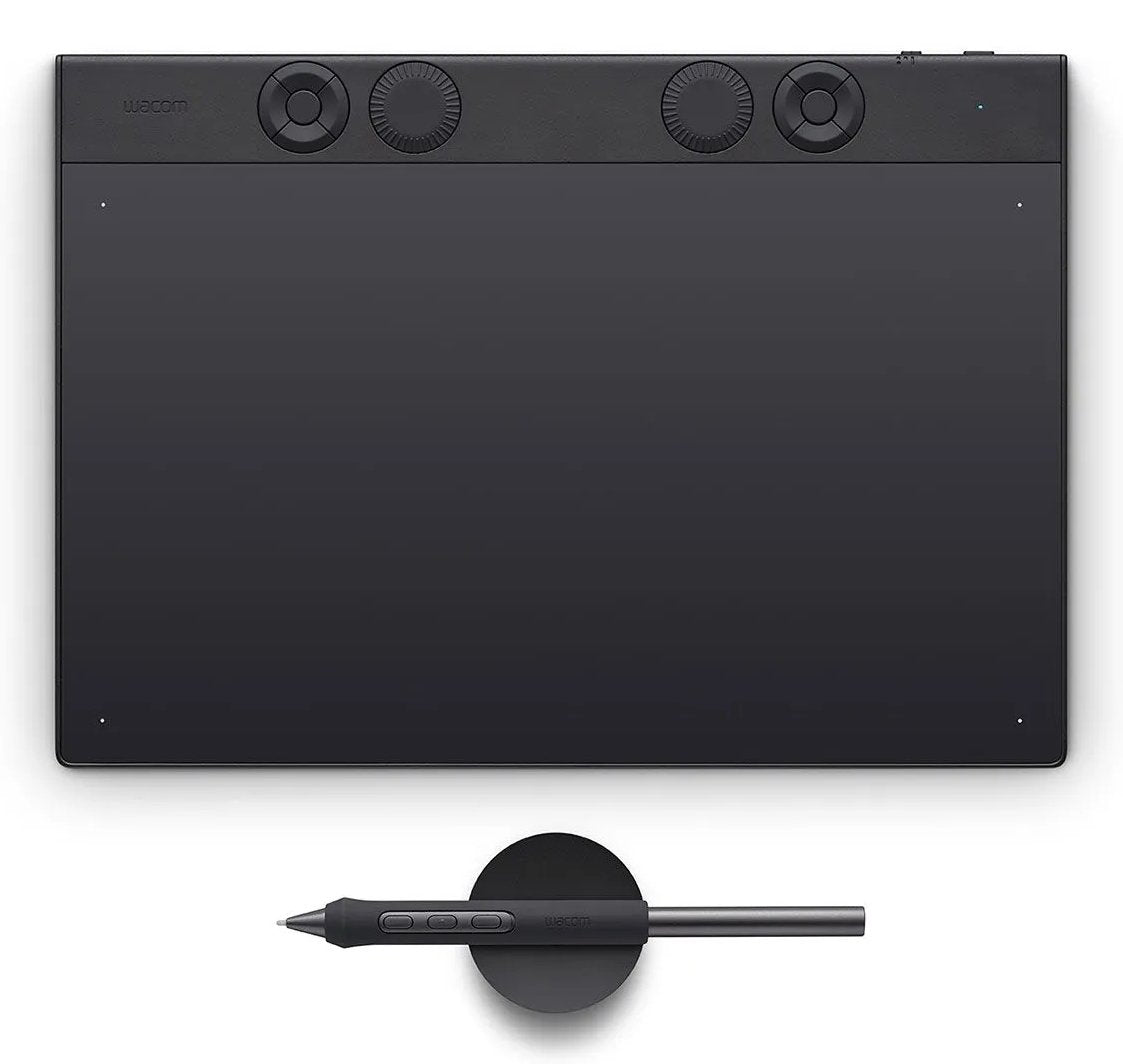 Tableta Digitalizadora Wacom Intuos Pro Medium  2025  263 X 148 Mm Usb/Bluetooth  Negro