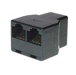 S-Conn Tc 71225-8 Cambiador De Género Para Cable Rj45 2x Rj45 Negro