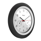 Mebus 19449 Reloj De Pared Reloj De Pared Digital Alrededor Negro, Blanco