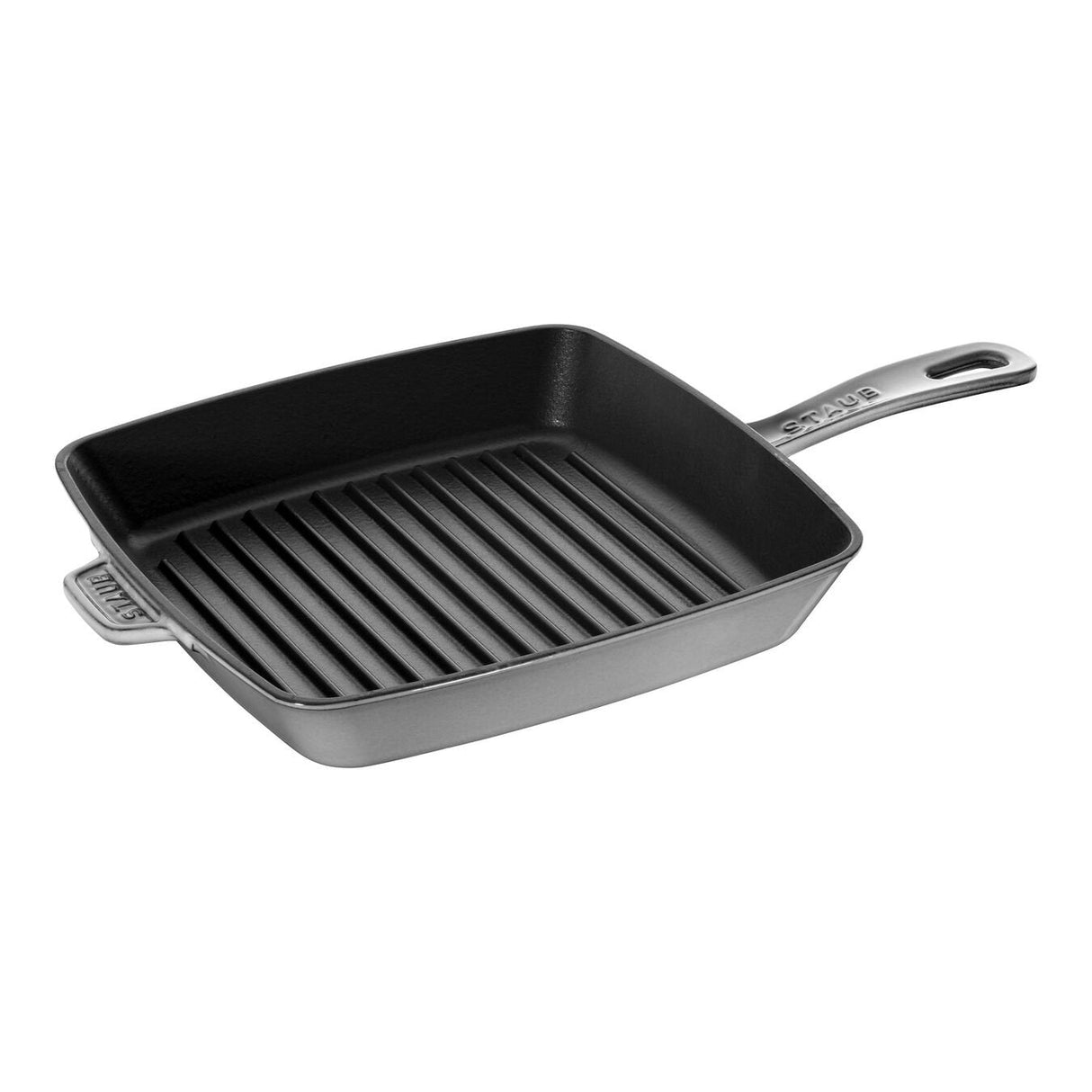 Staub Grillpfanne Induktion Quadratisch 26cm Graphit-Grau