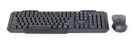 EAN 8716309091541 - Gembird KBS-WM-02 teclado Ratón incluido Oficina RF inalámbrico QWERTY Inglés de EE. UU. Negro imagen 3