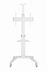 Gembird Aluminum Tv Floor Stand With Caster Wheels 37-70" White