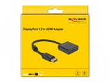 Adaptador Displayport 1.2 Macho A Hdmi Hembra 4k Activo Negro