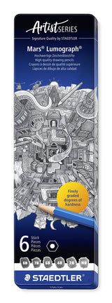 EAN 4007817108710 - Staedtler Mars Lumograph 100 Multi 6 pieza(s) imagen 1