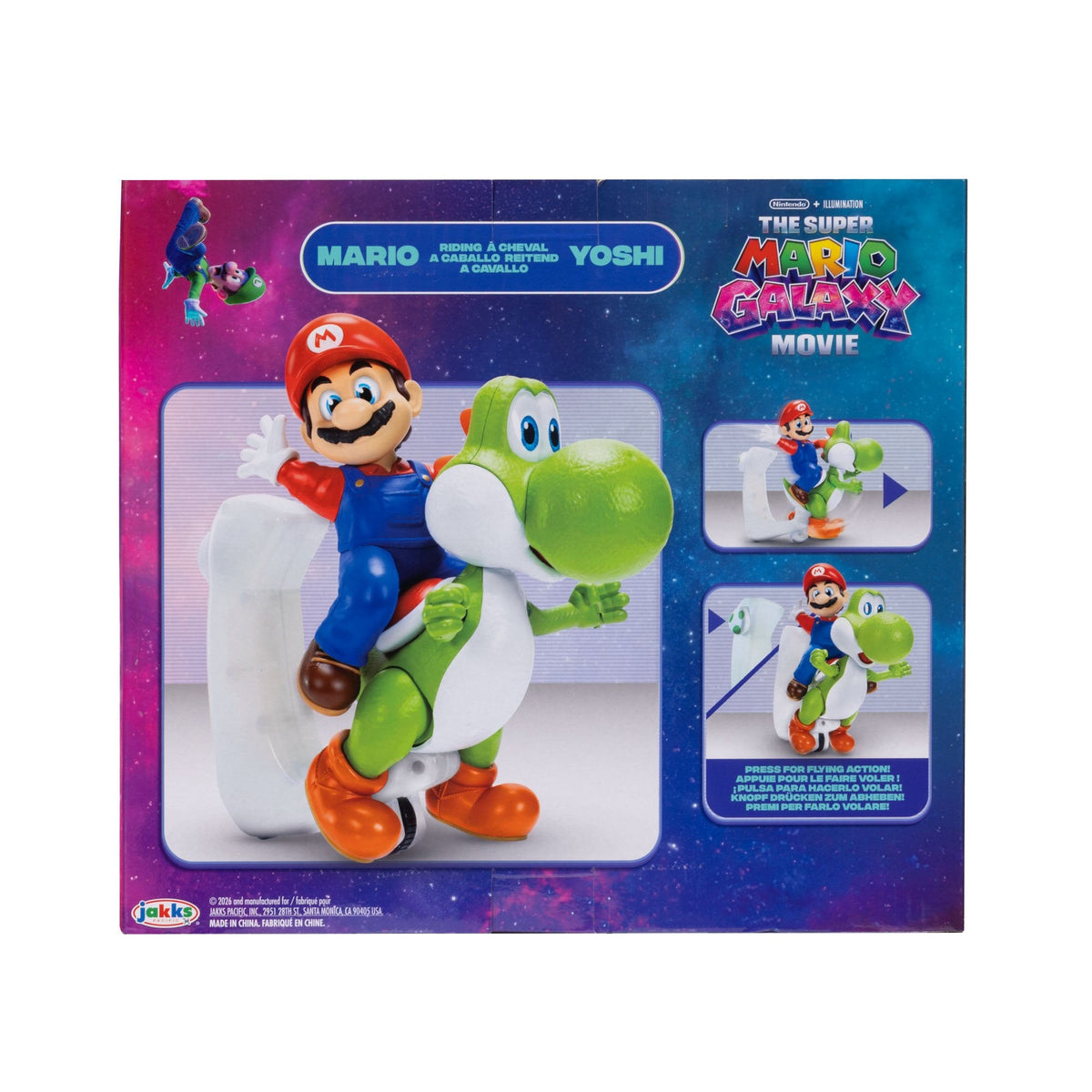 Figura Mario & Yoshi Super Mario Galaxy Movie