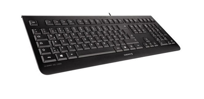 Teclado Español Con Cable Cherry Kc 1000 Usb 109 Teclas Cable 1.8m Plug And Play Color Negro