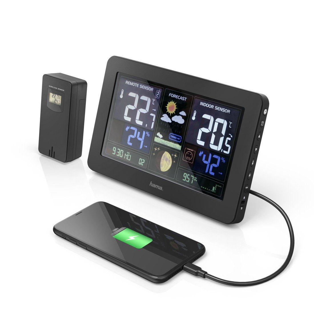 Estación Meteorológica Hama Premium Con Usb