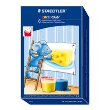 EAN 4006608810894 - Staedtler Noris Club 8801 pintura de dedos lavable Negro, Azul, Verde, Rojo, Blanco, Amarillo imagen 1