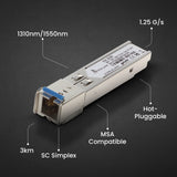 Extralink Sfp 1.25g  Sfp Wdm Módulo  1,25gbps, 1310/1550nm, Single Mode, 3km, Sc, Dom, Pair