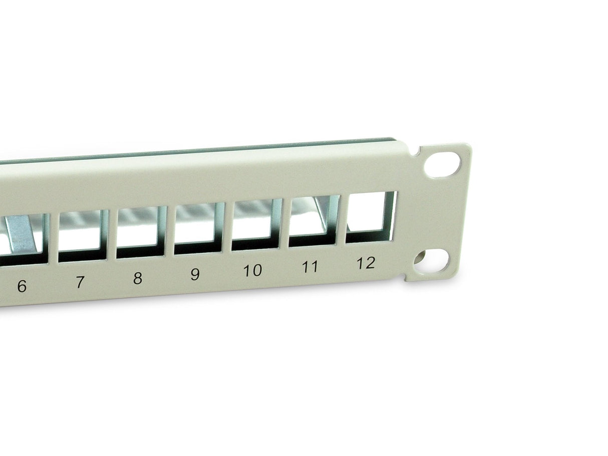 Equip Patchpanel 12x Cat6a 10" Ftp 1he Keymone Montage Ws