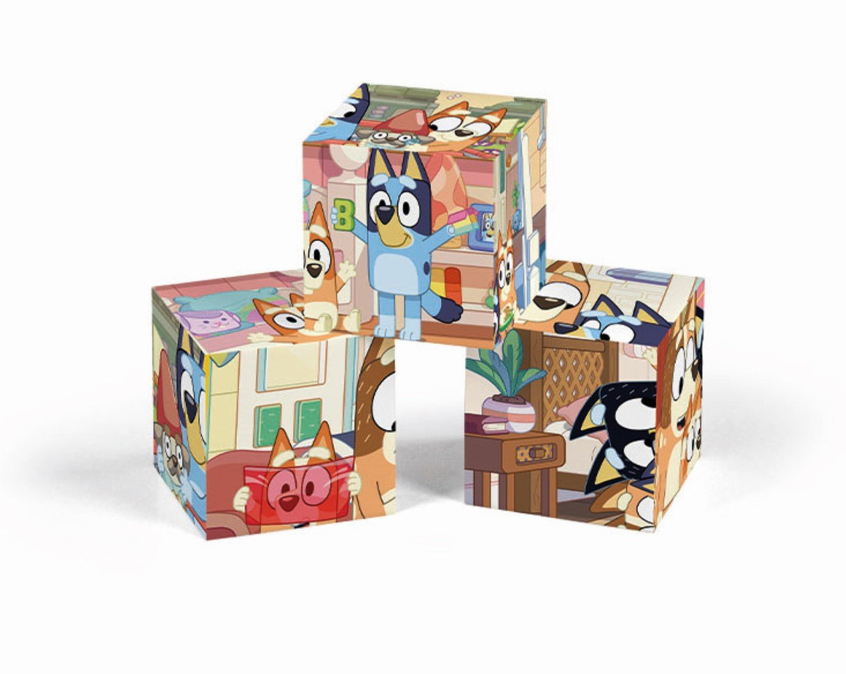 Puzzle Cubo Bluey 6pzs