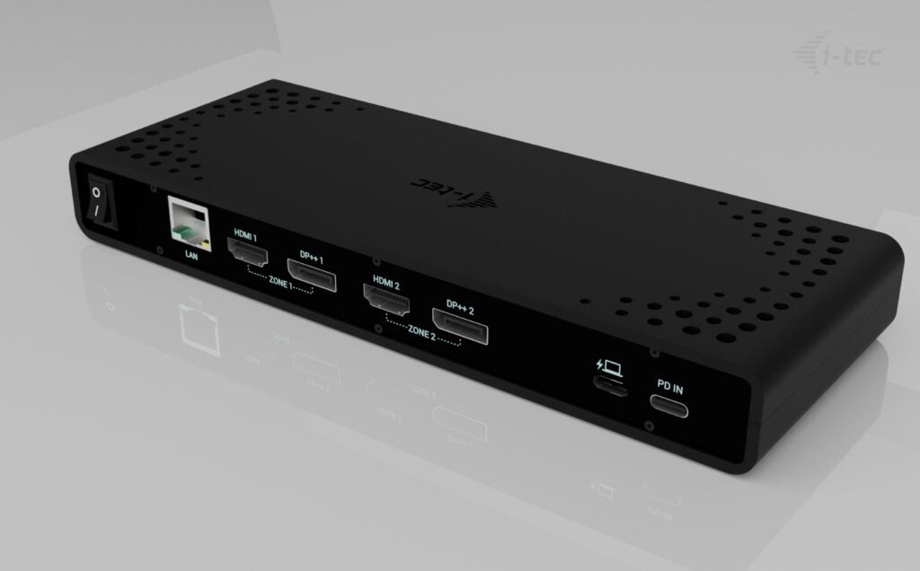 I-Tec Universal Dual 4k Display Docking Station 2xdp 2xhdmi Lan Audio Power Delivery 85w + I-Tec Usb-C Charger 100w - Stacja Dokujaca