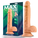 Dildo Dean Realista Con Testículos 8.5 Natural