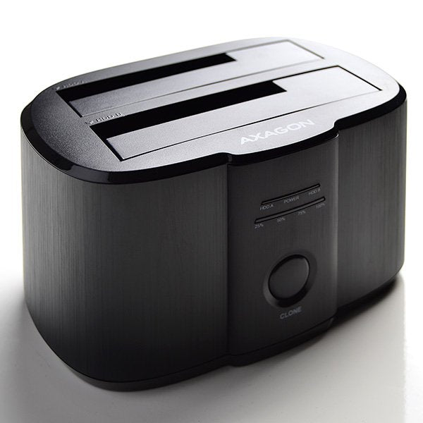 Axagon Estación De Acoplamiento Dual Adsa-St, Usb 3.0, 2x 2.5"/3.5" Ssd/Hdd, Sata 6 - Negro