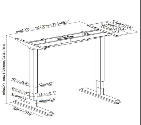 EAN 4015867205303 - Equip 650804 estructura regulable para escritorio 2 pata(s) imagen 6