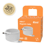 EAN 8719214473617 - CLUB3D CLUB 3D USB-C Magnetic-Coil Cable White cable USB 2 m USB C 0,48 Gbit/s 240 W Blanco imagen 7