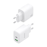 Aisens Cargador Gan 45w, 1xusb-C Pd3.0 Qc4.0, 1xusb-A Qc3.0, Blanco