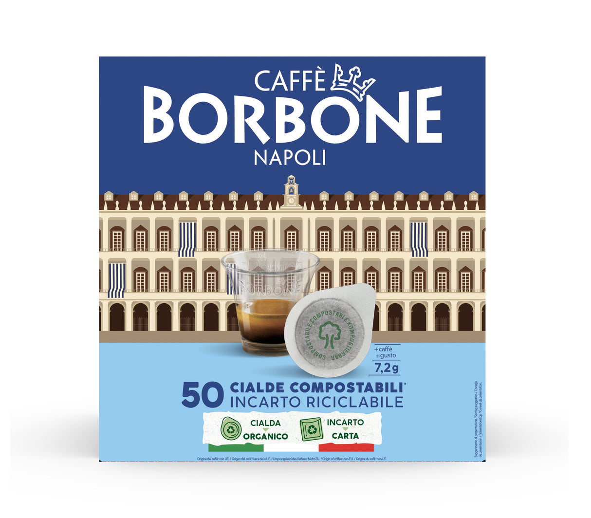 EAN 8034028334382 - Caffè Borbone Cialda Nobile Dosis de café 50 pieza(s) imagen 1