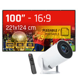 EAN 2528112316195 - iggual MP720p + ECO-COST 100" 120 lúmenes ANSI 720p (1280x720) Blanco imagen 1