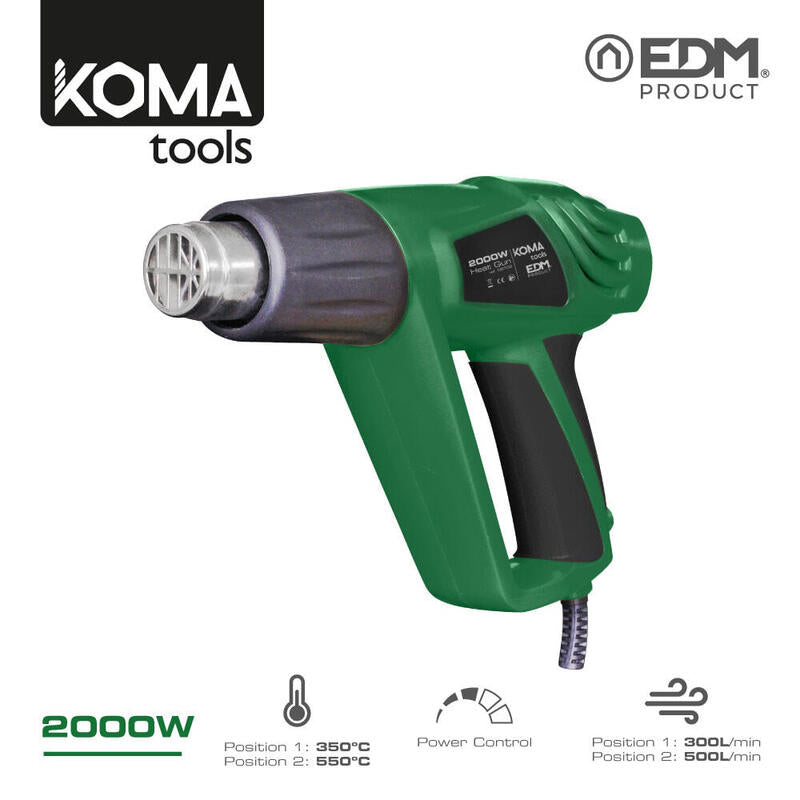 Decapador Electrico 2000w 26,5x20,6cm Koma Tools