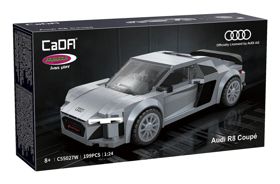 Jamara Cada Audi R8 Coup 1:24 Bricks Gris 8+