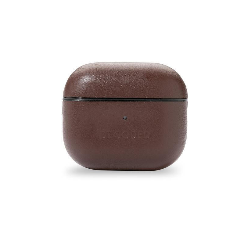 Decoded Leather Aircase Lite For Airpods Gen3 Chocolate Brown
