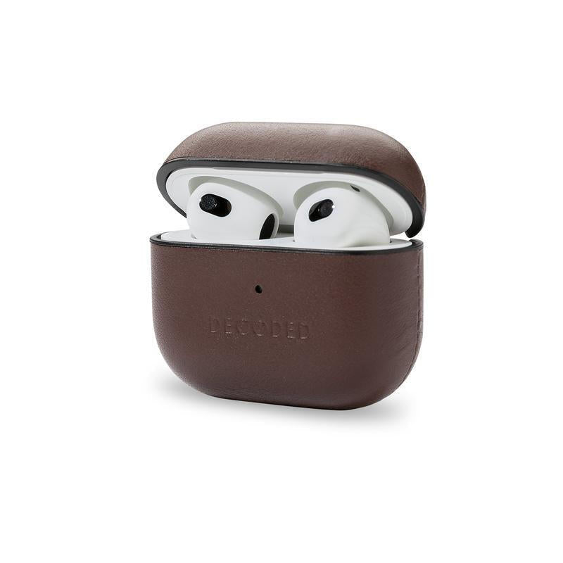 Decoded Leather Aircase Lite For Airpods Gen3 Chocolate Brown