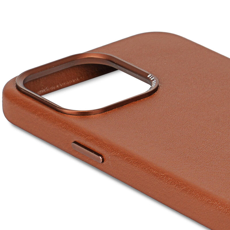 Decoded Leather Backcover For Iphone 15 Pro Max Tan