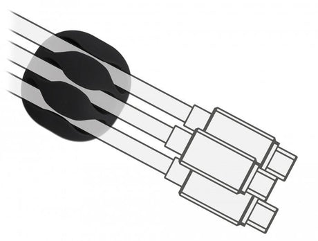 EAN 4043619183463 - DeLOCK 18346 organizador de cables Escritorio/pared Soporte para cables Negro, Blanco 6 pieza(s) imagen 4