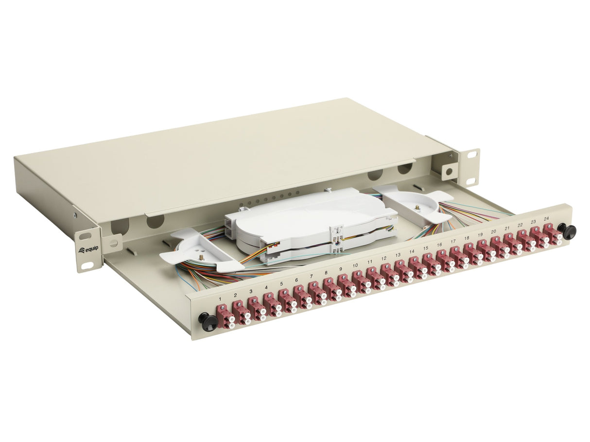 Equip Lwl-Spleisskamen 24-Port Lc-Duplex Om4 1u Komplett Gr