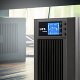 Qoltec 53043 Uninterruptible Power Supply On-Line 3kva 2.4kw Lcd Usb