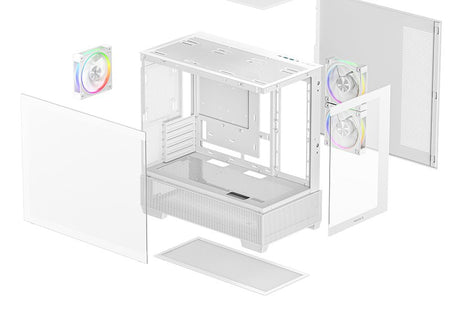 EAN 6933412765462 - DeepCool CG380 3F WH Midi Tower Blanco imagen 10