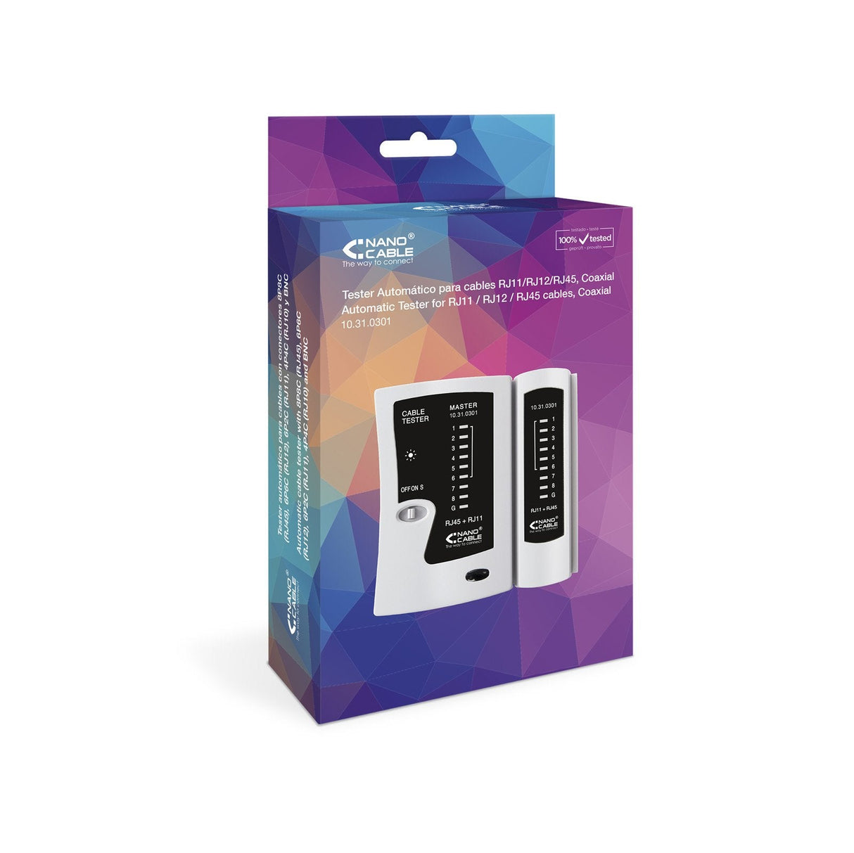 Nanocable Testeador Para Cable Rj11/Rj12/Rj45