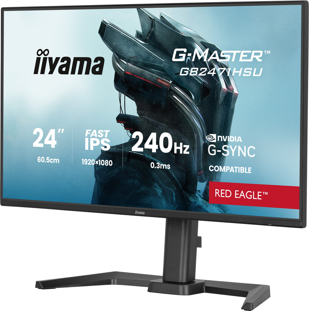 EAN 4948570126354 - iiyama G-MASTER GB2471HSU-B1 pantalla para PC 60,5 cm (23.8") 1920 x 1080 Pixeles Full HD Negro imagen 3