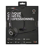 EAN 3303170104620 - T'nB ACTIV 300M Auriculares Inalámbrico Diadema Oficina/Centro de llamadas Bluetooth Base de carga Negro imagen 6