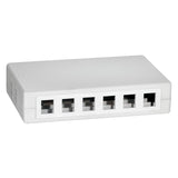 Logilink Nk4033 Caja Keystone Montada En Superficie 12 Puertos Utp, Blanco