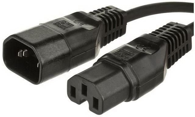 Microconnect Pe011410 Cable De Transmisión Negro 1 M C14 Acoplador C15 Acoplador