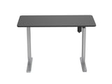 Mesa Electrica Ergonomica Altura Regulable  Tablero Negro 120x60  Color Estructura Gris Control Tactil Altura Desde 68cm-118cm