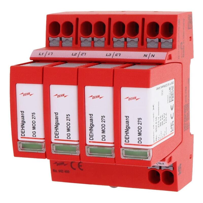 Dehn Dg Mp Tns 275 Descargador De Sobretensiones Tipo 2 Dehnguard Mp 4-Polos Uc 275v Para