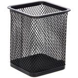 Deli Portalápices Mesh Eckig 8x8x9,7cm Negro