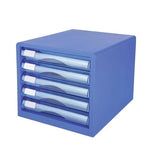 Deli Schubladenbox 5 Schubladen 27,5x34x26cm Azul